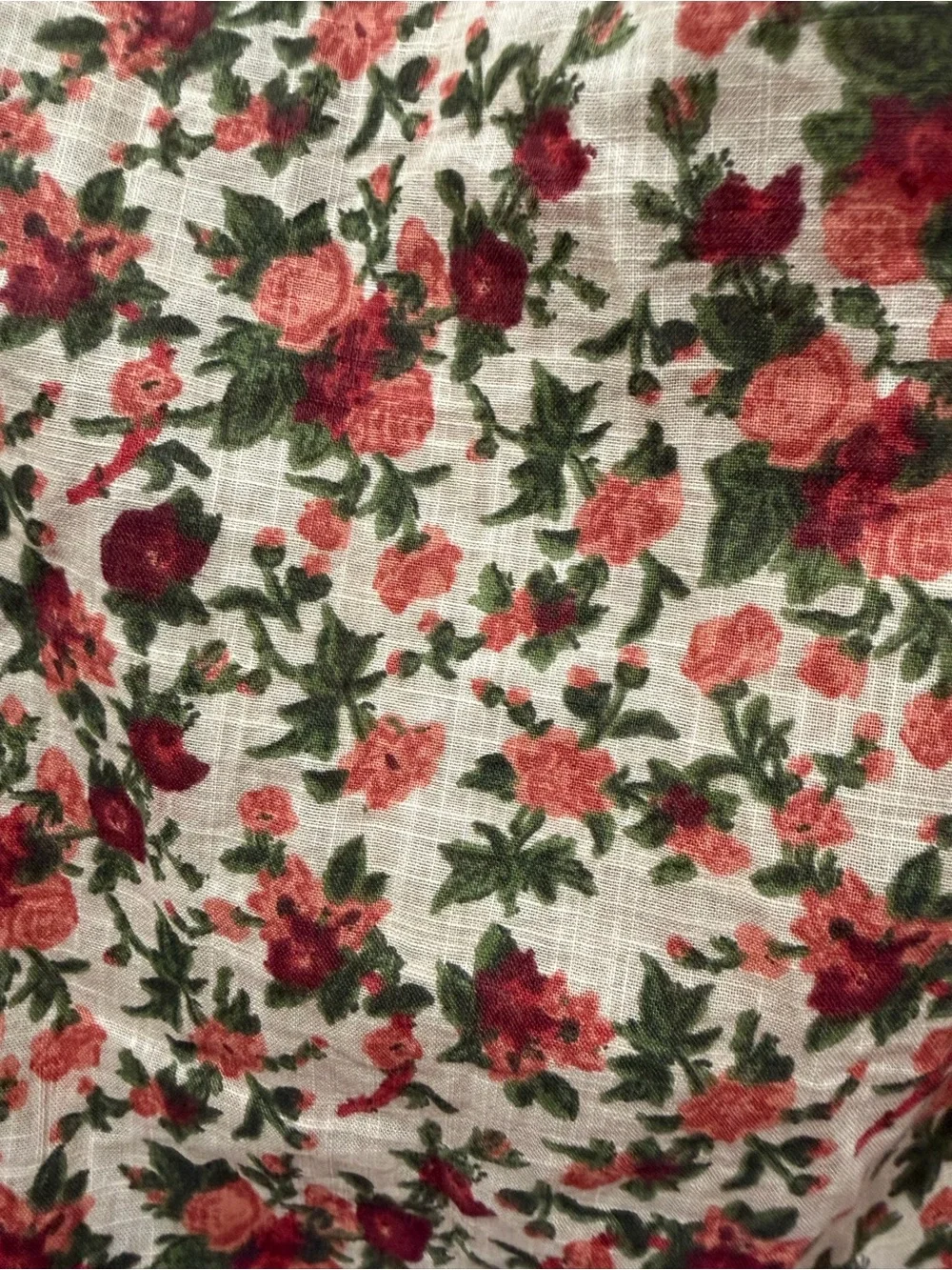 NWOT Free People Meant To Be Floral Cotton Blouse